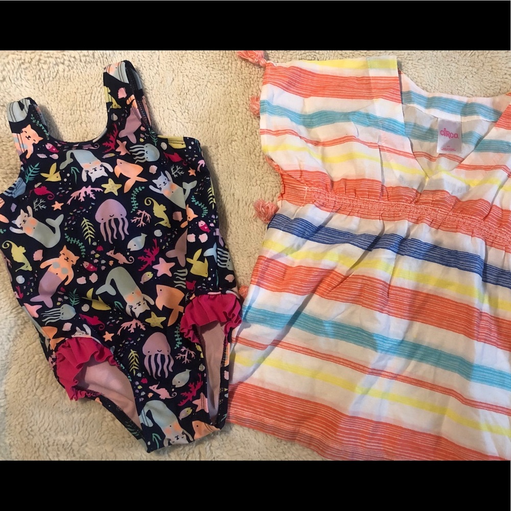 3T swimsuit and coverup